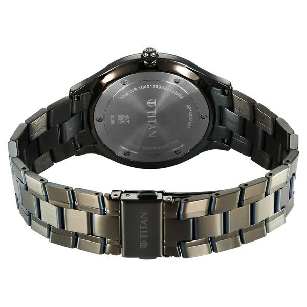 Titan Clasique Slim Quartz Analog with Date Brown Dial With Two Toned Color Stainless Steel Strap Watch For Men - image number 4