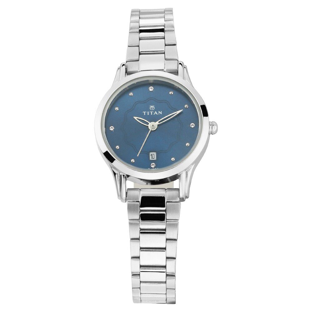 Blue colour top ladies watch