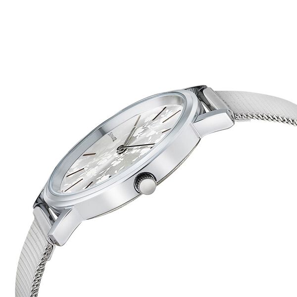 Sonata Silver Lining Silver Dial Women Watch With Stainless Steel Strap - image number 2