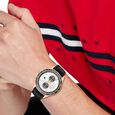 Tommy Hilfiger Multifunction Silver Dial Black Leather Strap Watch For Men - image number 3