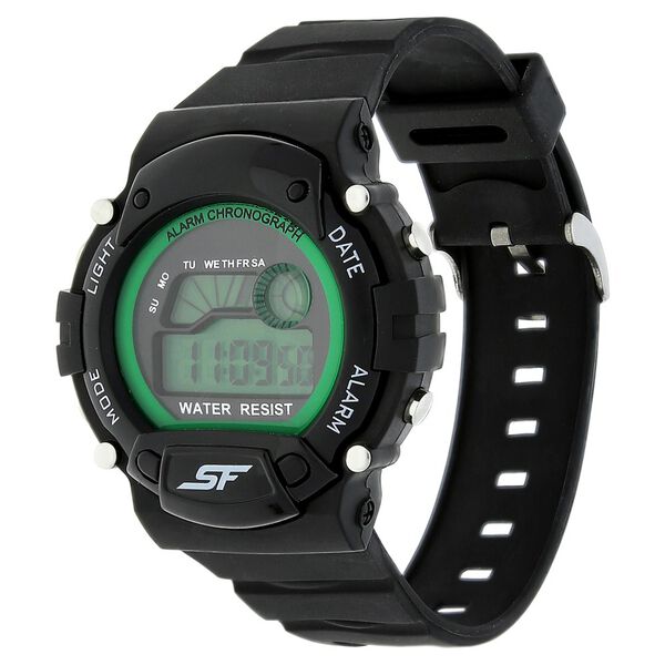 SF Digital Dial Black Plastic Strap Watch for Men - image number 1