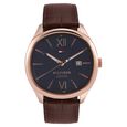 Tommy Hilfiger Quartz Analog with Date Blue Dial Leather Strap Watch for Men - image number 0