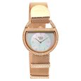 Titan Raga Unlocked Quartz Analog Mother Of Pearl Dial Rose Gold Stainless Steel Strap Watch For Women - image number 1