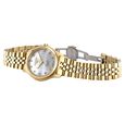 Roamer Cassandra Diamond Quartz Analog Mother of Pearl Dial Golden Stainless Steel Strap Watch For Women - image number 3