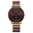 Titan Edge Melange Slim Steel & Ceramic Strap Blue Dial Analog Watch For Men