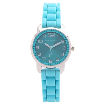 Fastrack Quartz Analog Blue Dial Plastic Strap Watch for Girls