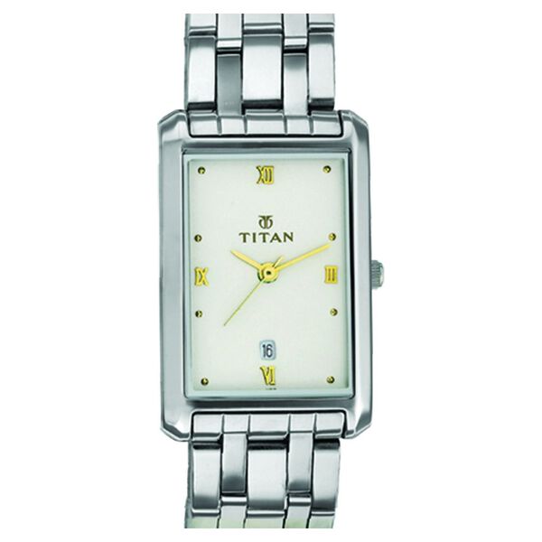 Titan Quartz Analog White Dial Watch for Men - image number 0
