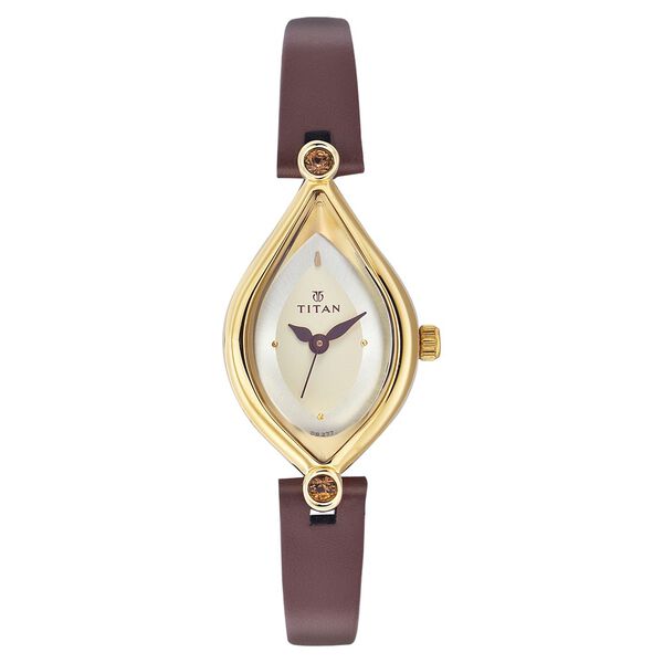 Titan Quartz Analog Champagne Dial Watch for Women - image number 0