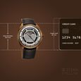Titan Stellar Cupola Automatic Analog with Sun Moon Phase and Silver Dial Brown Leather Strap Watch for Men - image number 3