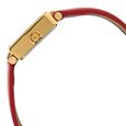 Sonata Quartz Analog Champagne Dial Red Leather Strap Watch For Women - image number 2