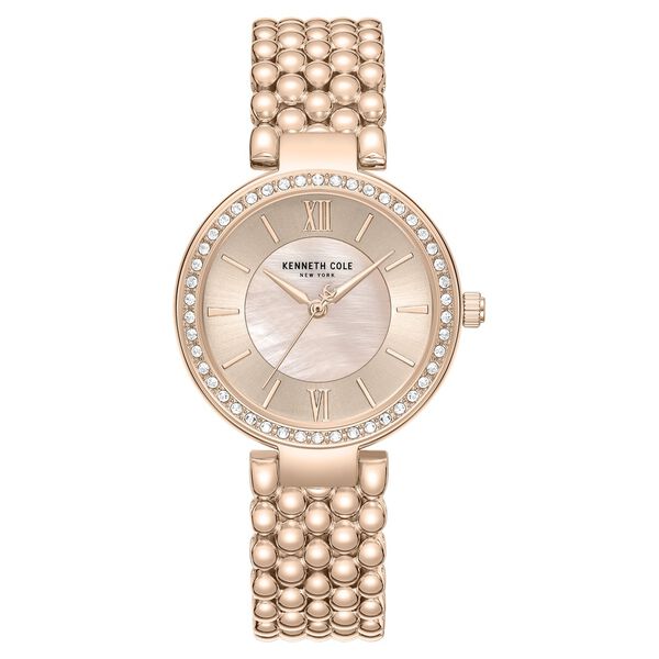Kenneth Cole Quartz Analog Pink Mother of Pearl Dial Rose Gold Stainless Steel Strap Watch For Women - image number 0