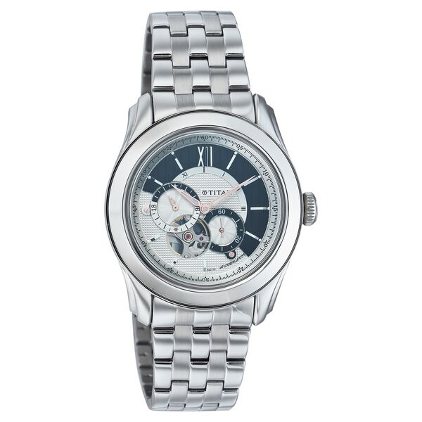 Titan Quartz Multifunction Silver Dial Watch for Men - image number 0