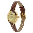 Sonata Quartz Analog Champagne Dial Leather Strap Watch for Women - image number 1