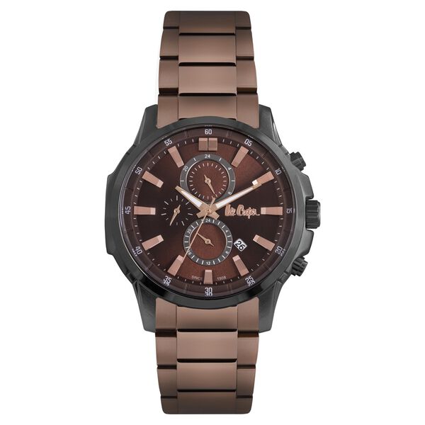 Lee Cooper Quartz Multifunction Brown Dial Watch for Men - image number 0