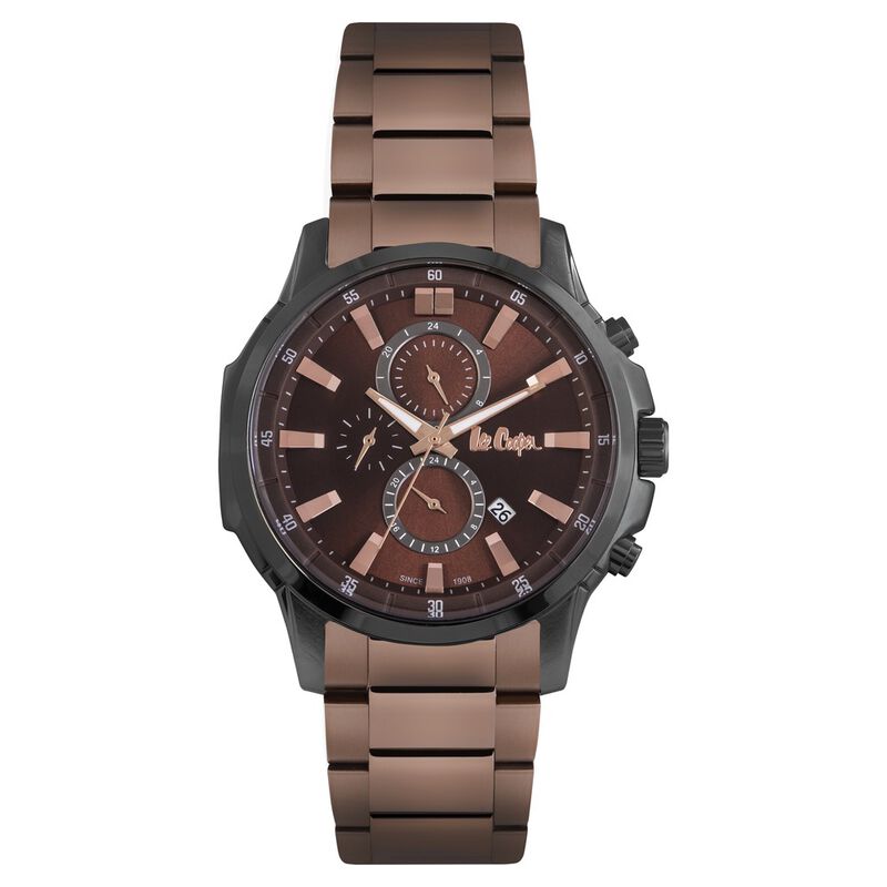 Lee Cooper Quartz Multifunction Brown Dial Watch for Men