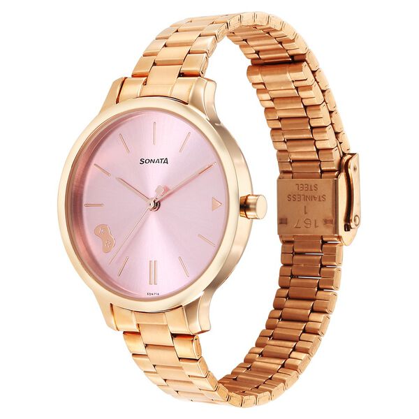 Sonata Play Pink Dial Watch for Women - image number 1