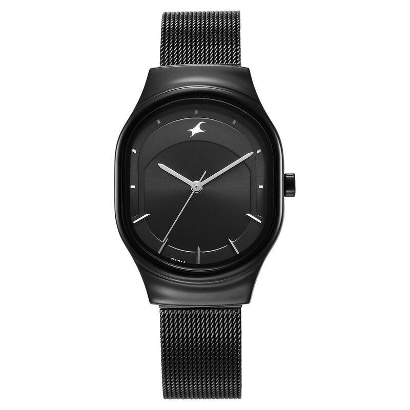 Fastrack Snob X Black Dial Stainless Steel Strap Watch for Girls - image number 0