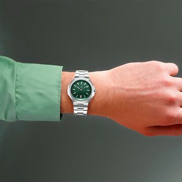 Xylys Integra Swiss Analog Stainless Steel Green Dial Watch for Men