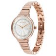 Titan Aura Quartz Analog Silver Dial Rose Gold Stainless Steel Strap Watch For Women - image number 2