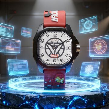 Zoop Marvel Analog Watch with White Iron Man Dial & Red Strap for Boys Kids, from House of Titan