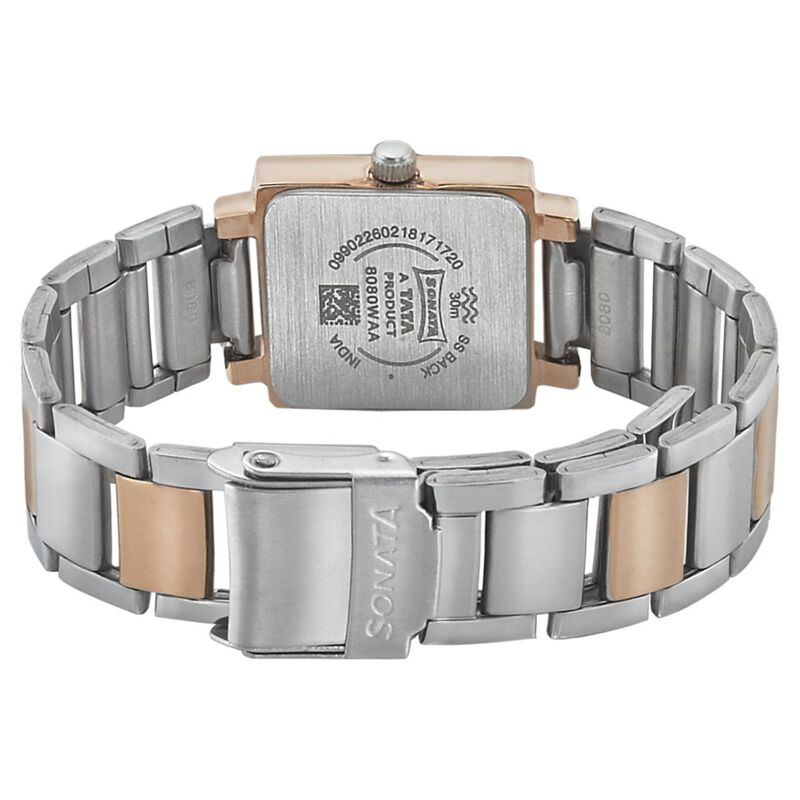 Sonata Blush Silver Dial Women Watch With Stainless Steel Strap - image number 3