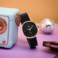 Vyb Muse By Fastrack Quartz Analog White Dial Rose Gold Stainless Steel Strap Watch For Girls