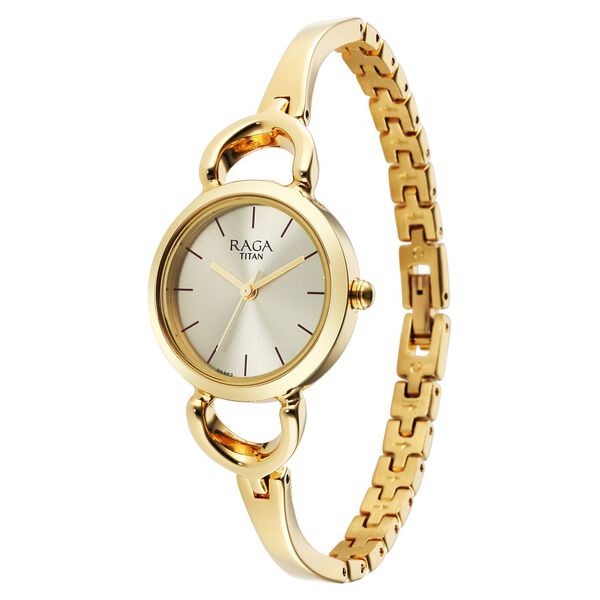Titan Raga Champagne Dial Watch for Women - image number 2