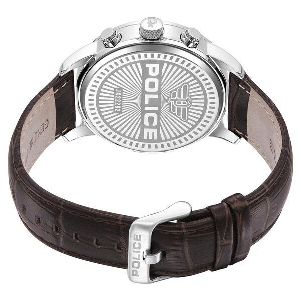 Police Quartz Multifunction White Dial Leather Strap Watch for Men - image number 4