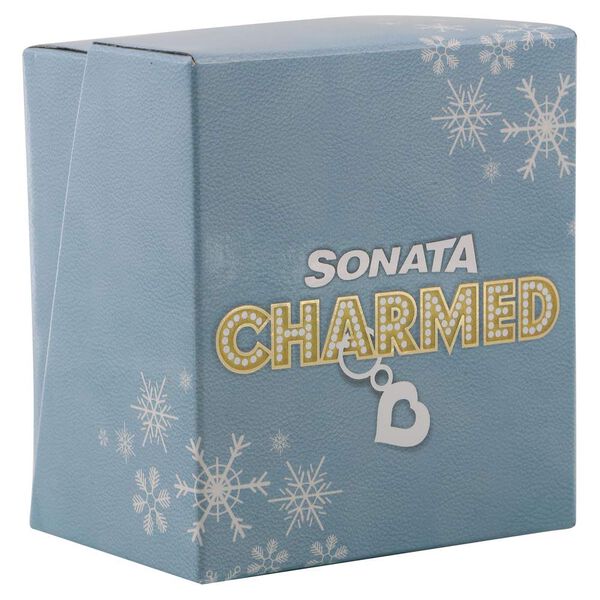 Sonata Charmed Silver Dial Women Watch With Stainless Steel Strap - image number 4