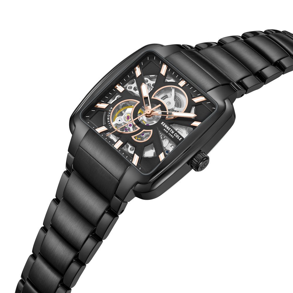 Buy Online Kenneth Cole Automatic Black Dial With Black Stainless Steel Strap Watch For Men kcwgy0046503mn Titan