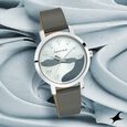 Fastrack Bare Basics Quartz Analog Silver Dial Leather Strap Watch for Girls - image number 0