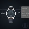 Titan Karishma Quartz Analog Blue Dial Leather Strap Watch for Men - image number 2