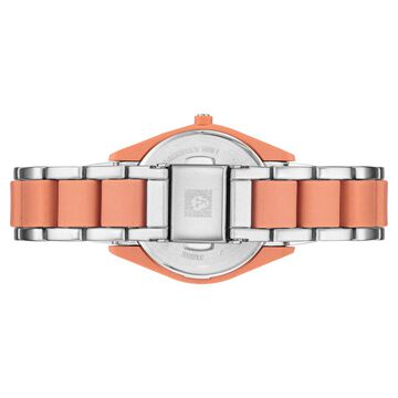 Anne Klein Quartz Analog Pink Dial Plastic Strap Watch for Women