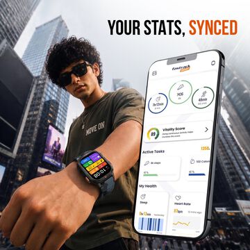 Fastrack Smart Xtreme S Smartwatch with 4.9 cm AMOLED Display BT Calling & Health Monitoring