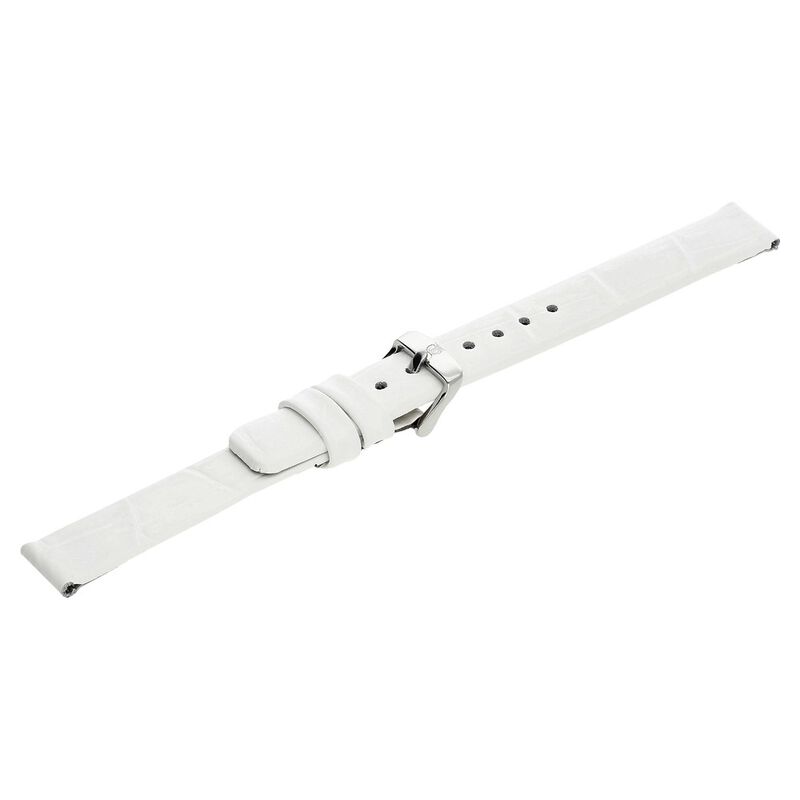 10 mm White Genuine Leather Strap for Women - image number 3