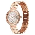 Titan Purple Eternal Quartz Analog Off White Dial Rose Gold Metal Strap Watch For Women - image number 2