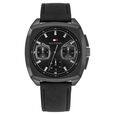 Tommy Hilfiger Multifunction Black Dial Black Leather Strap Watch For Men - image number 0