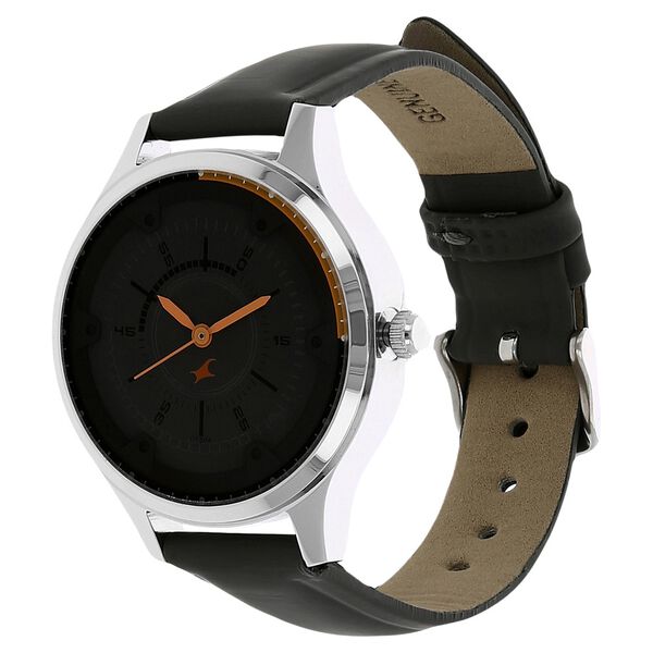 Fastrack Quartz Analog Grey Dial leather Strap Watch for Girls - image number 1