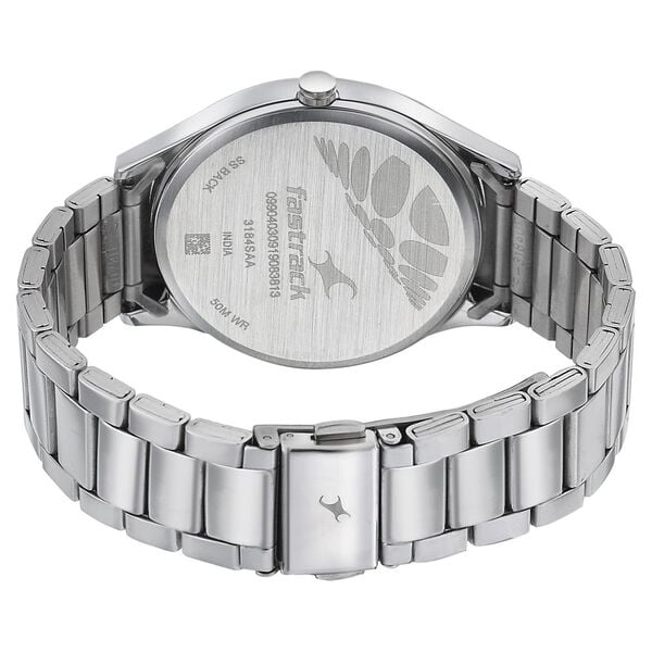 Fastrack Space Rover Quartz Analog Brown Dial Stainless Steel Strap Watch for Guys - image number 4
