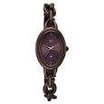 Vyb Manifester By Fastrack Quartz Analog Purple Dial Silver Metal Strap Watch For Girls