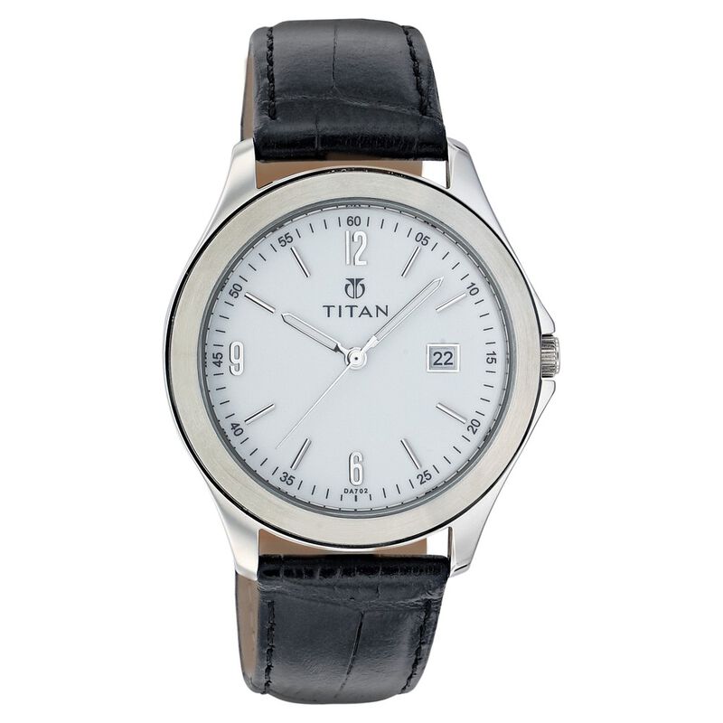 Titan Quartz Analog with Date White Dial Watch for Men