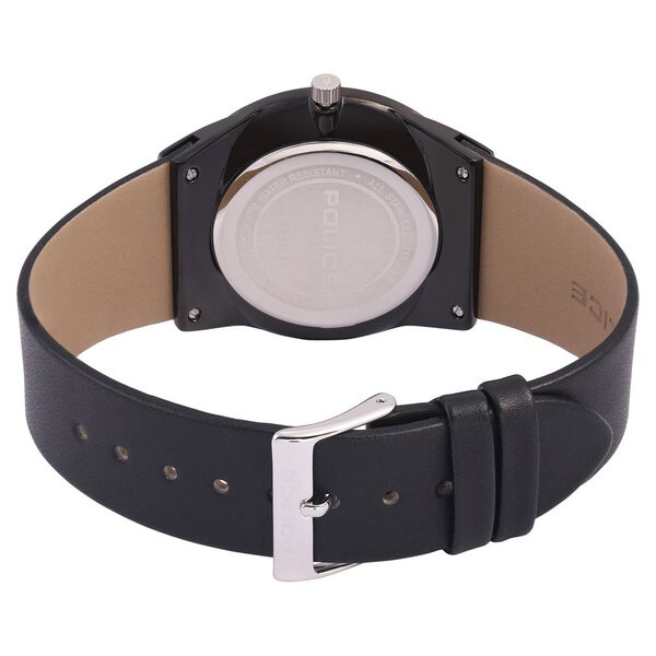 Police Quartz Analog Black Dial Leather Strap Watch for Men - image number 4