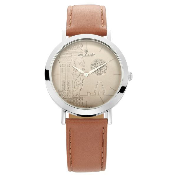 Titan Namma Tamil Nadu Grey Dial Analog Leather Strap watch for Men - image number 1