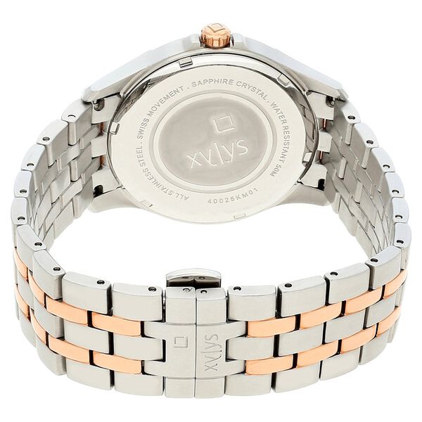 Xylys Quartz Analog with Date Grey Dial Two Toned Stainless Steel Strap Watch For Men - image number 4