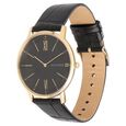 Tommy Hilfiger Quartz Analog Black Dial Leather Strap Watch for Men - image number 2
