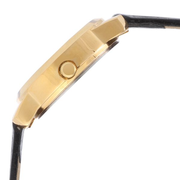 Sonata Quartz Analog Champagne Dial Brown Leather Strap Watch For Women - image number 2