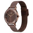 Titan Purple Superheads Quartz Analog Brown Dial Brown Stainless Steel Strap Watch For Women - image number 2
