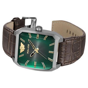 Police Green Dial Quartz Analog Watch for Men
