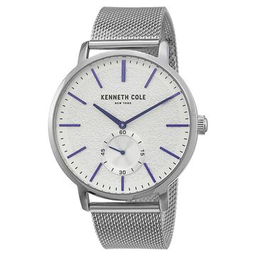 Kenneth Cole Quartz Analog Silver Dial Stainless Steel Strap Watch for Men