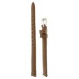 10 mm Brown Genuine Leather Strap for Women - image number 2